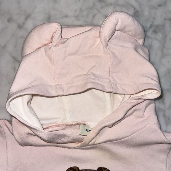 Fendi Baby Pink Bear Hoodie and Pants Set 6M - Picture 7 of 11